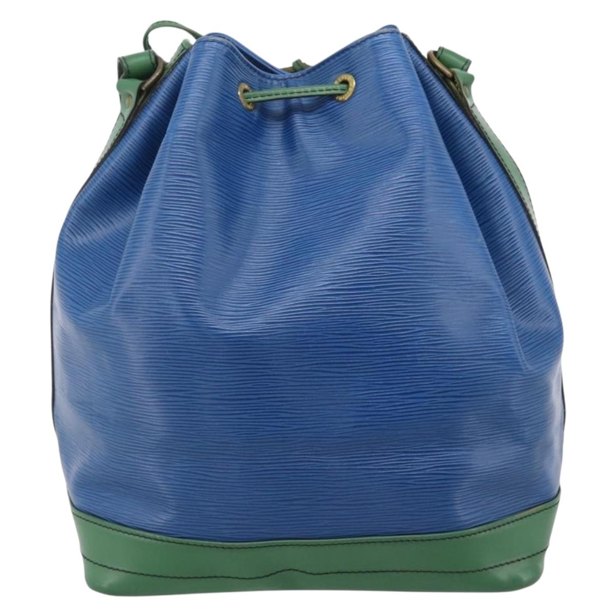 LOUIS VUITTON Epi Noe Shoulder Bag Green Blue M44044 LV Auth ka6071