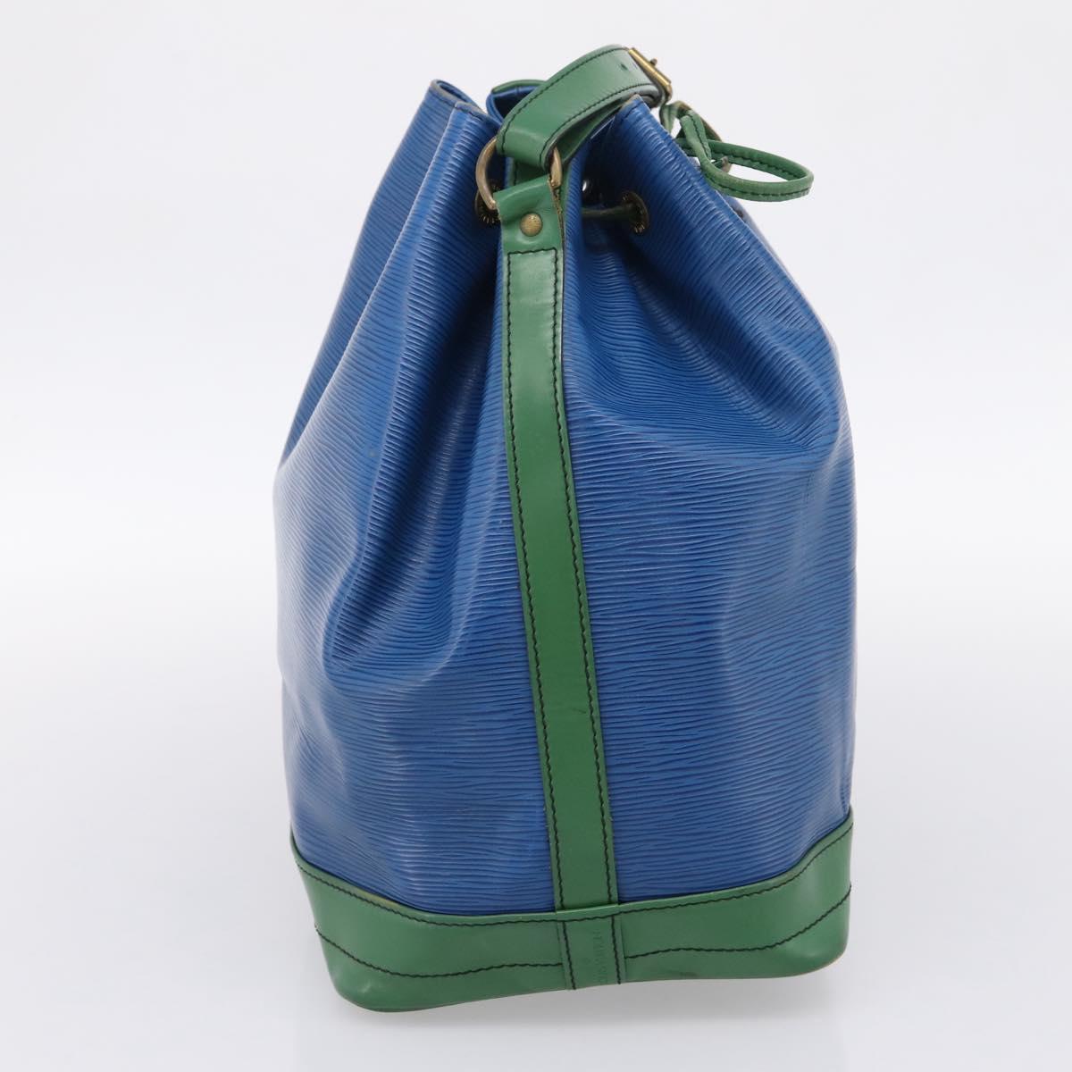 LOUIS VUITTON Epi Noe Shoulder Bag Green Blue M44044 LV Auth ka6071