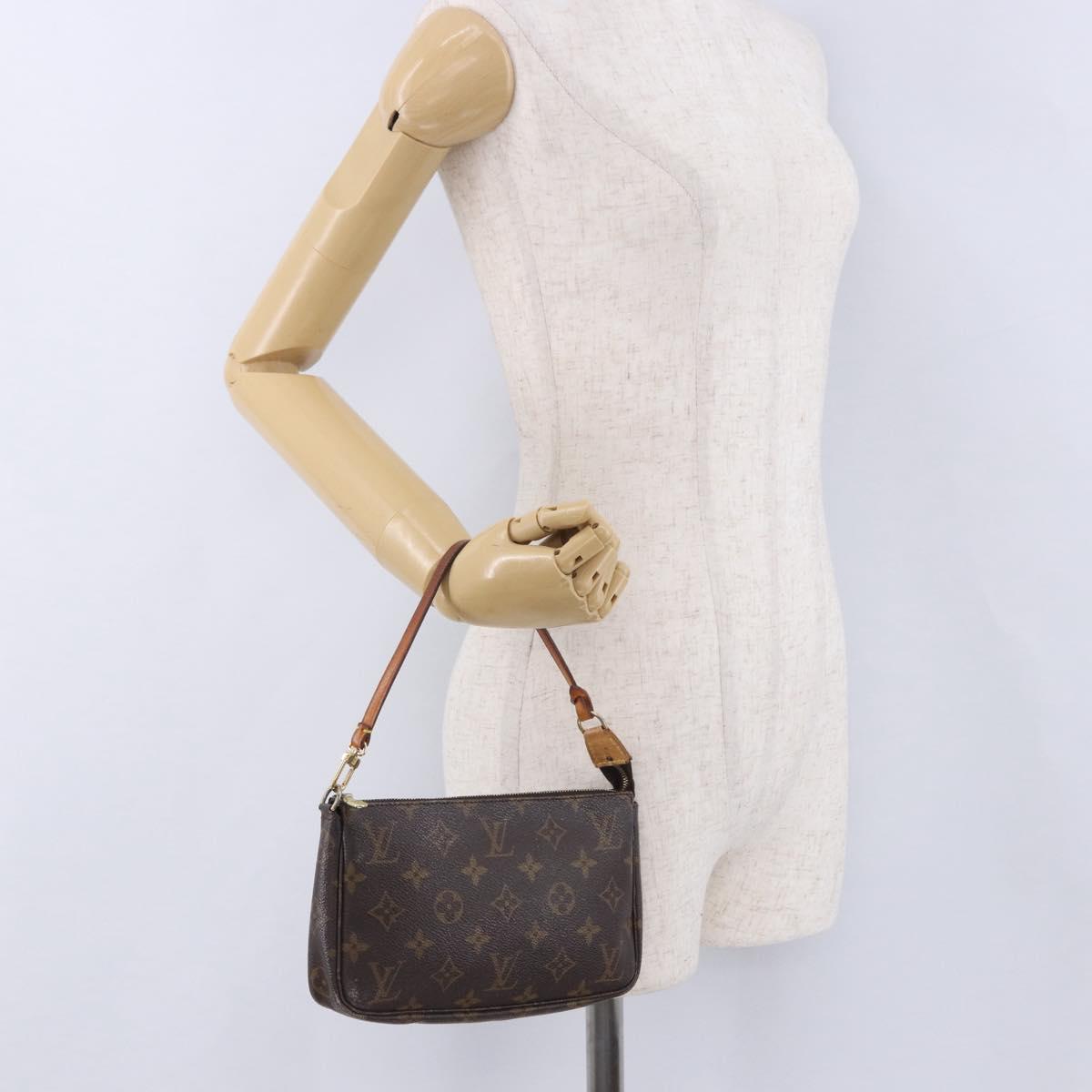 LOUIS VUITTON Monogram Pochette Accessoires Pouch M51980 LV Auth ka6080A