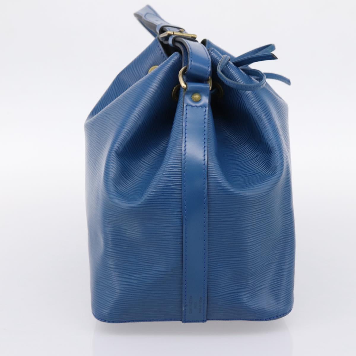 LOUIS VUITTON Epi Petit Noe Shoulder Bag Blue M44105 LV Auth ka6087