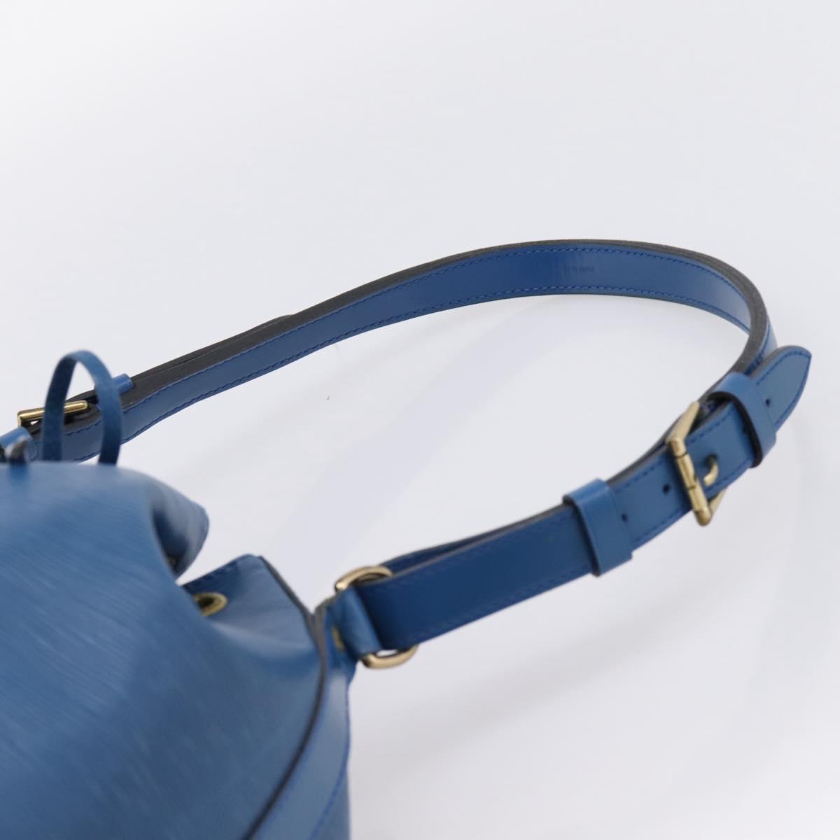 LOUIS VUITTON Epi Petit Noe Shoulder Bag Blue M44105 LV Auth ka6087