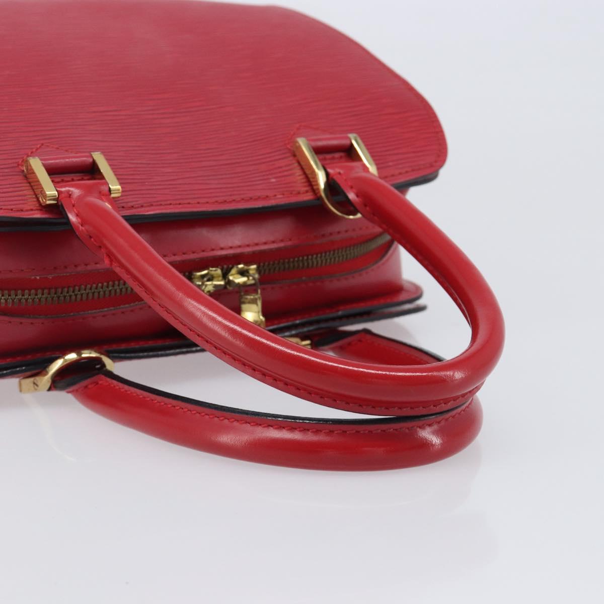 LOUIS VUITTON Epi Pont Neuf Hand Bag Red M52057 LV Auth ka6088