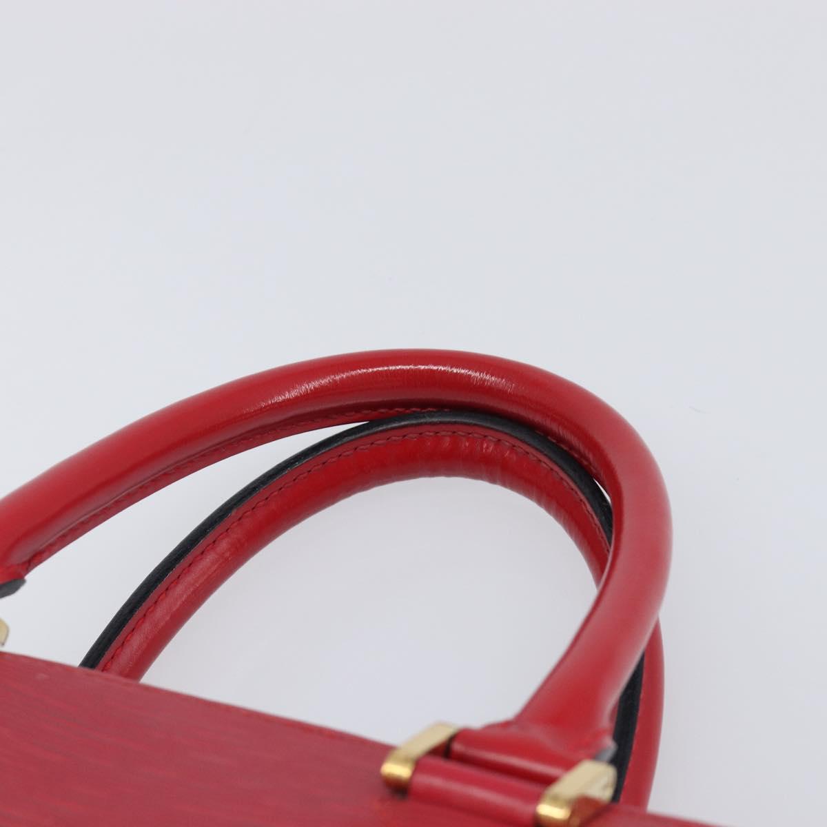 LOUIS VUITTON Epi Pont Neuf Hand Bag Red M52057 LV Auth ka6088