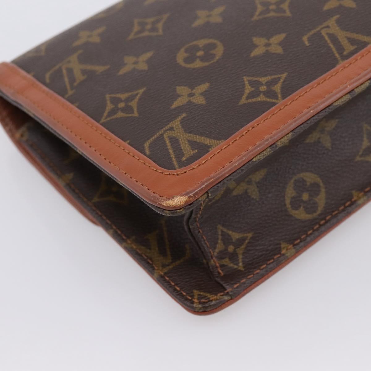 LOUIS VUITTON Monogram Pochette Dam GM Clutch Bag M51810 LV Auth ka6089