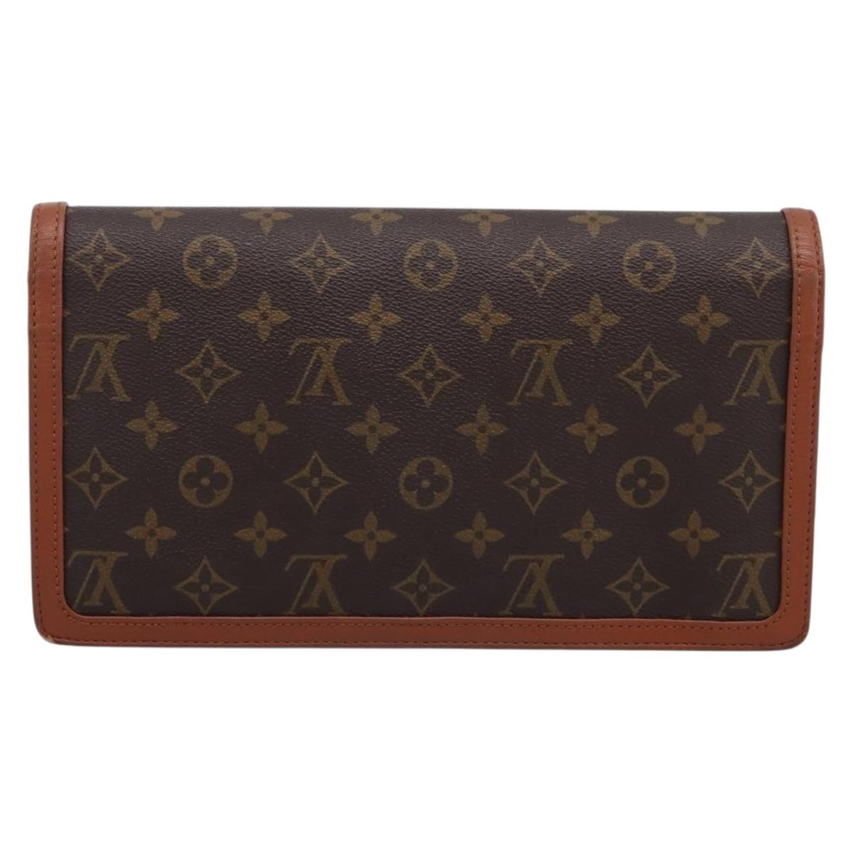 LOUIS VUITTON Monogram Pochette Dam GM Clutch Bag M51810 LV Auth ka6089