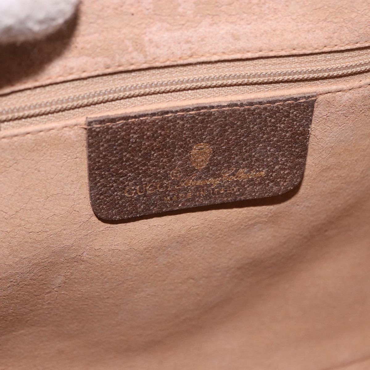GUCCI GG Supreme Web Sherry Line Shoulder Bag PVC Beige 904 02 084 Auth ka6093