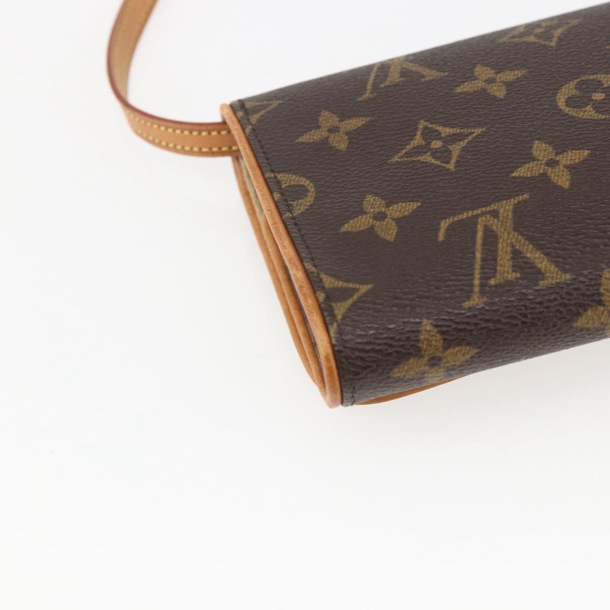 LOUIS VUITTON Monogram Pochette Twin GM Shoulder Bag M51852 LV Auth ka609V