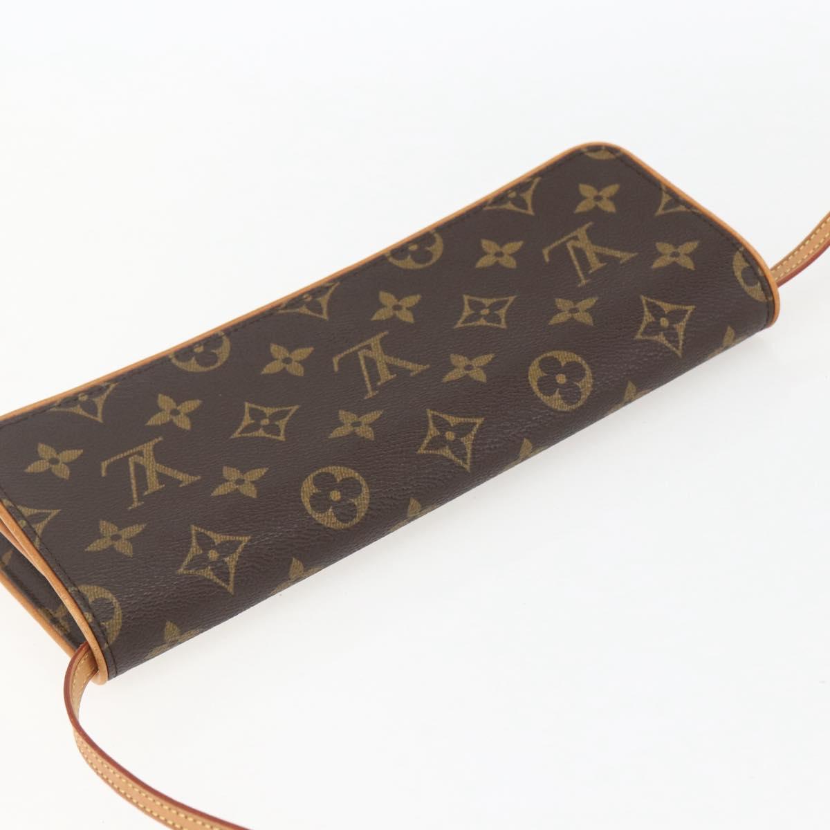 LOUIS VUITTON Monogram Pochette Twin GM Shoulder Bag M51852 LV Auth ka609V