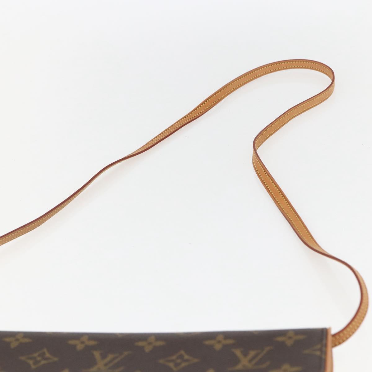 LOUIS VUITTON Monogram Pochette Twin GM Shoulder Bag M51852 LV Auth ka609V