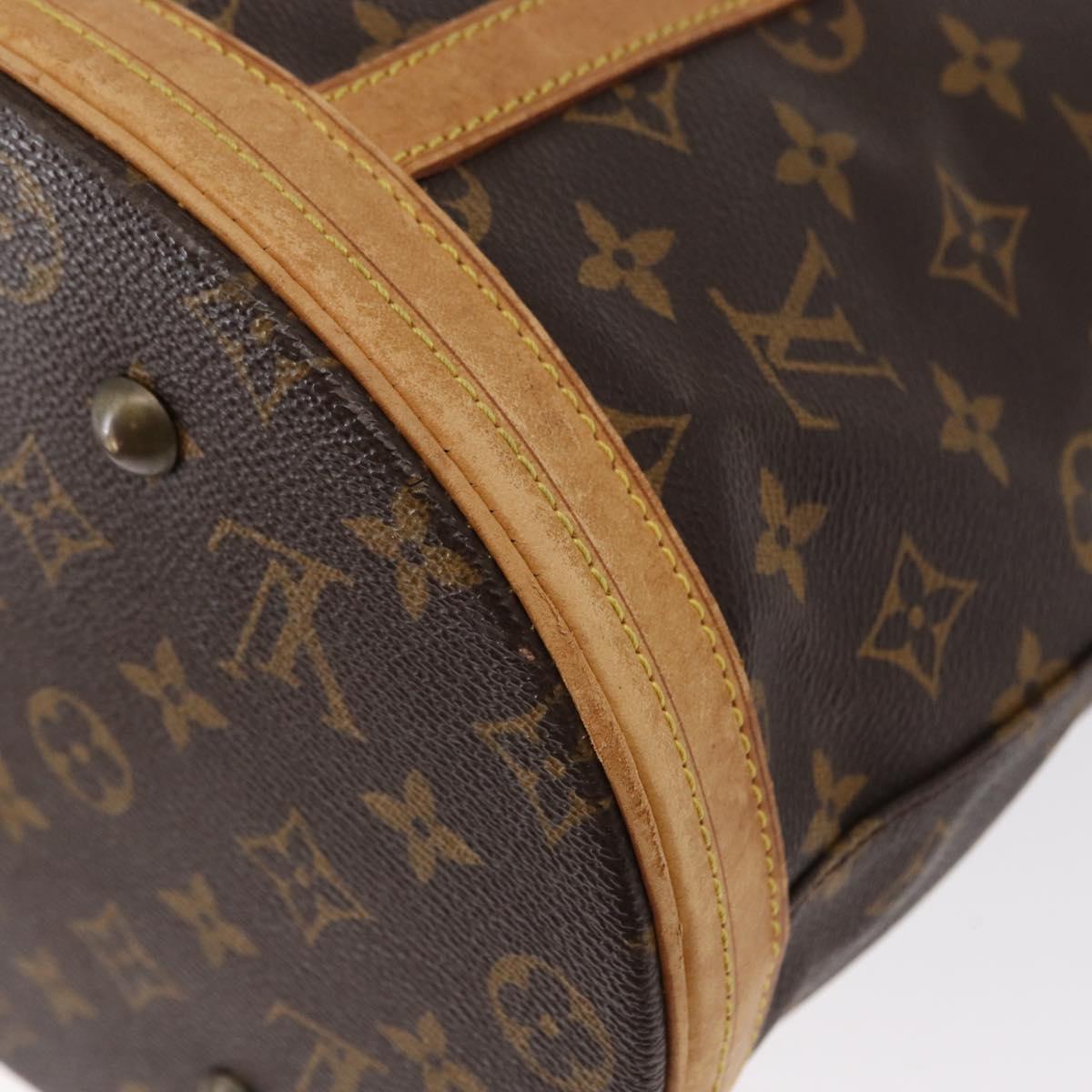 LOUIS VUITTON Monogram Bucket GM Shoulder Bag M42236 LV Auth ka610