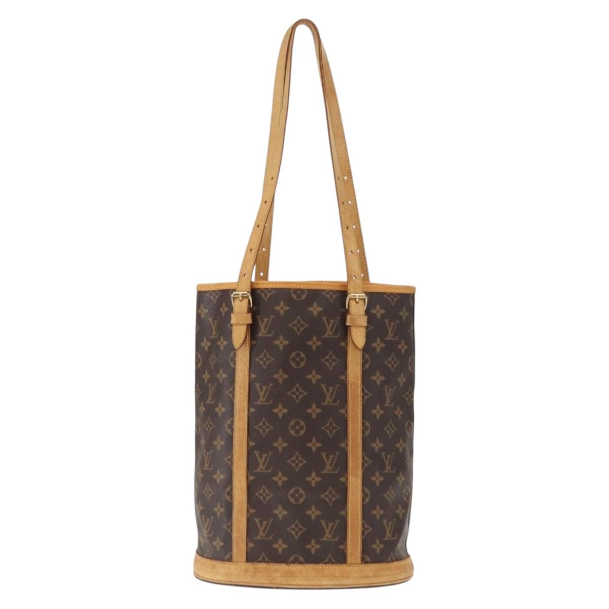 LOUIS VUITTON Monogram Bucket GM Shoulder Bag M42236 LV Auth ka610