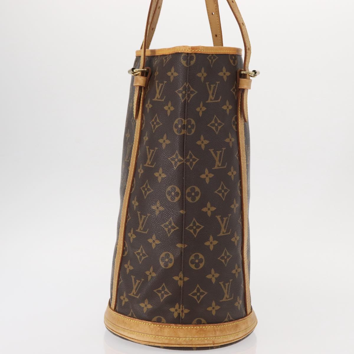 LOUIS VUITTON Monogram Bucket GM Shoulder Bag M42236 LV Auth ka610