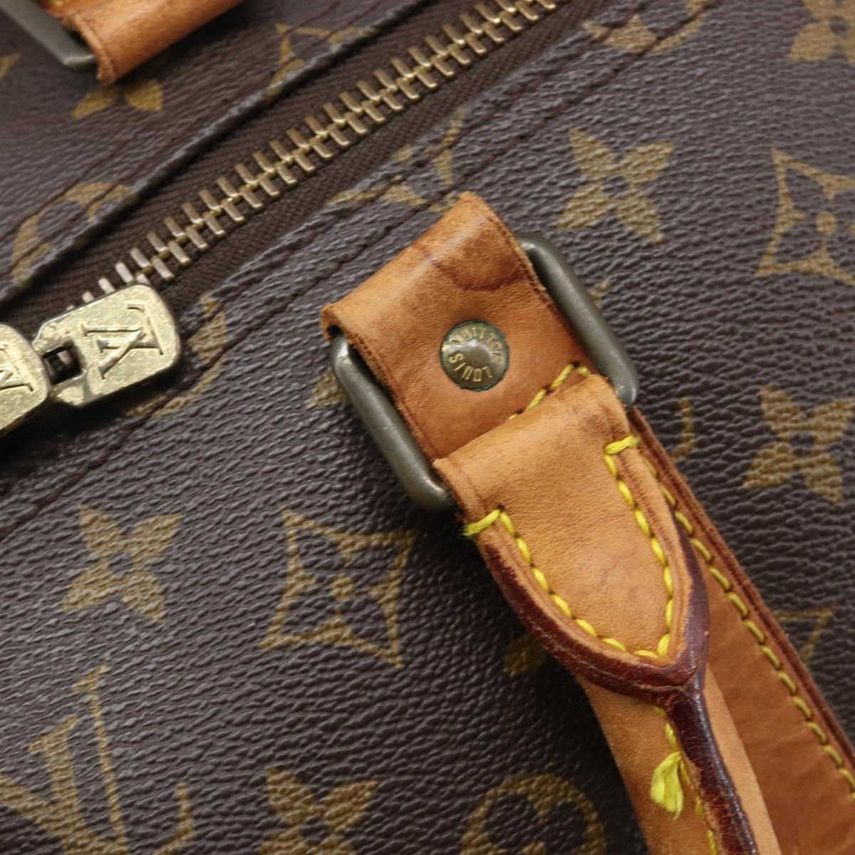 LOUIS VUITTON Monogram Keepall 55 Boston Bag M41424 LV Auth ka6105