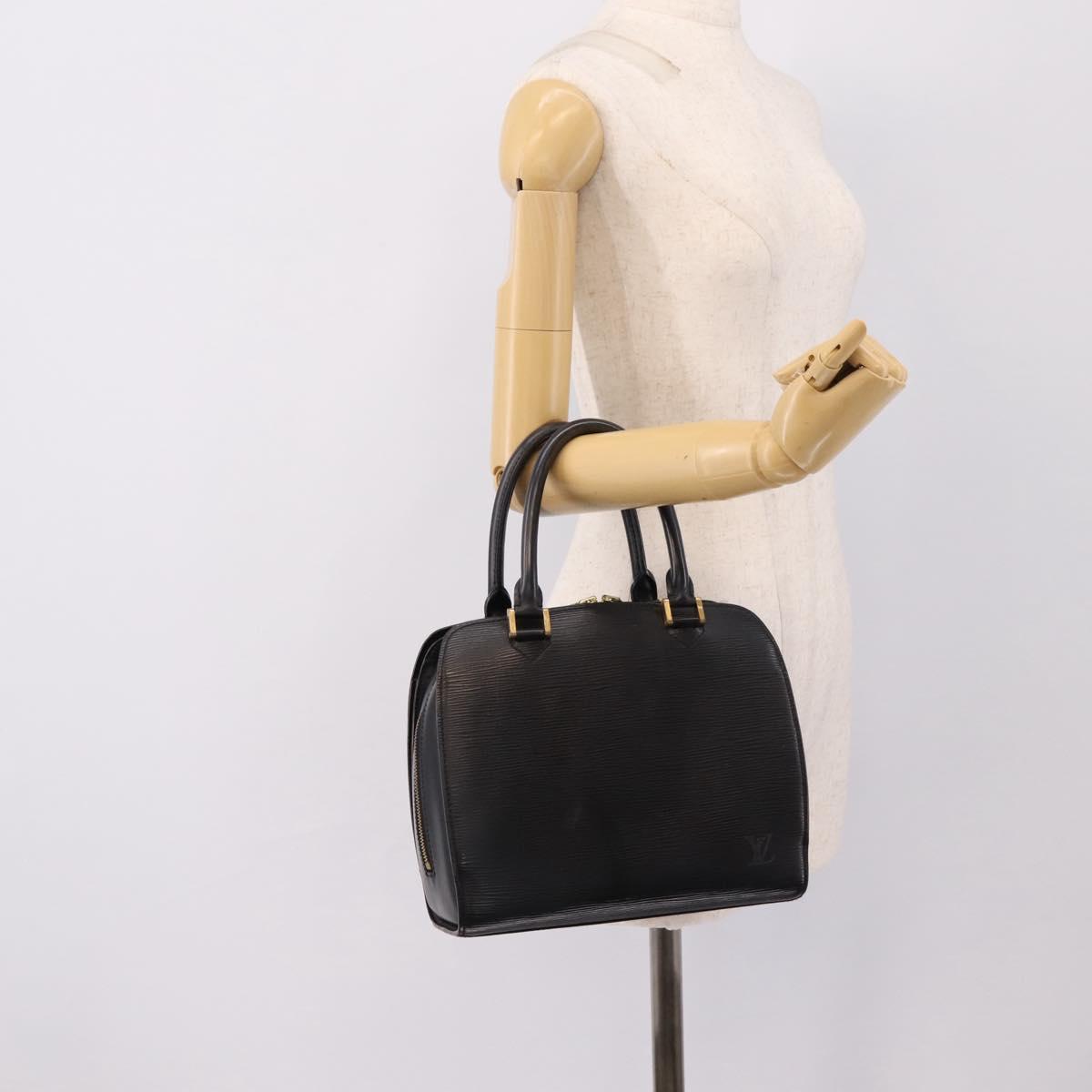 LOUIS VUITTON Epi Pont Neuf Hand Bag Black M52052 LV Auth ka6113