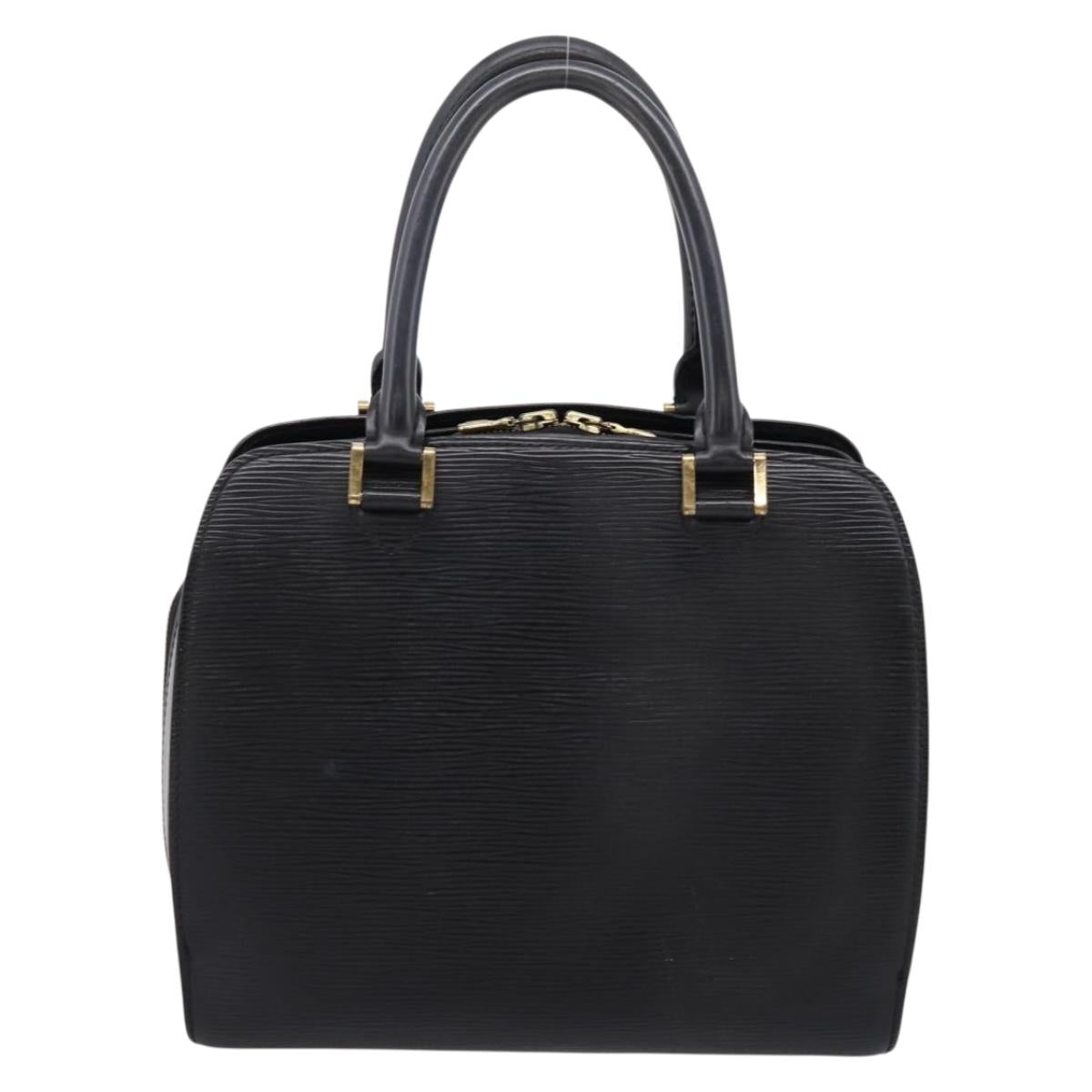 LOUIS VUITTON Epi Pont Neuf Hand Bag Black M52052 LV Auth ka6113