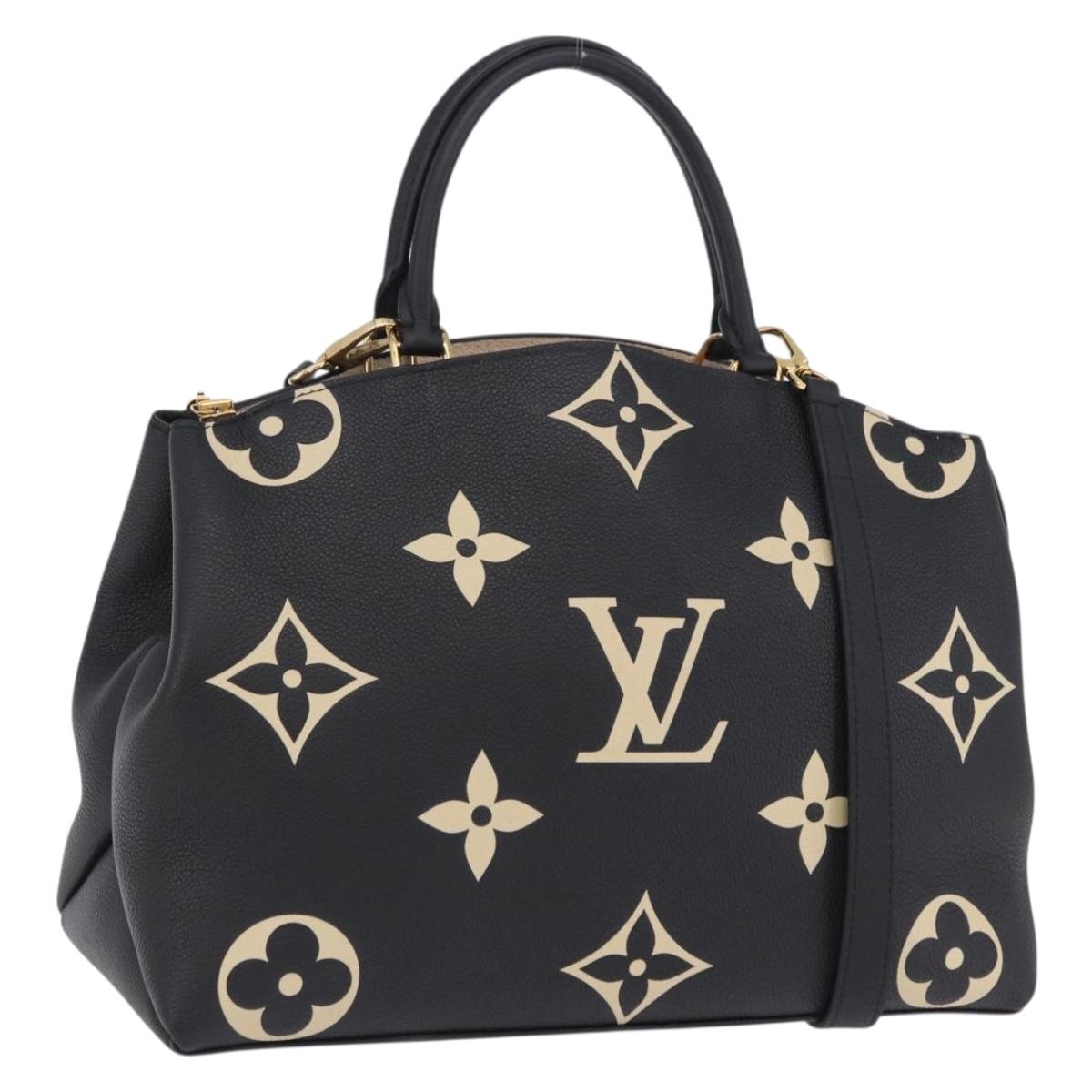 LOUIS VUITTON Monogram Empreinte Grand Palais MM Hand Bag M45842 Auth ka6115SAV