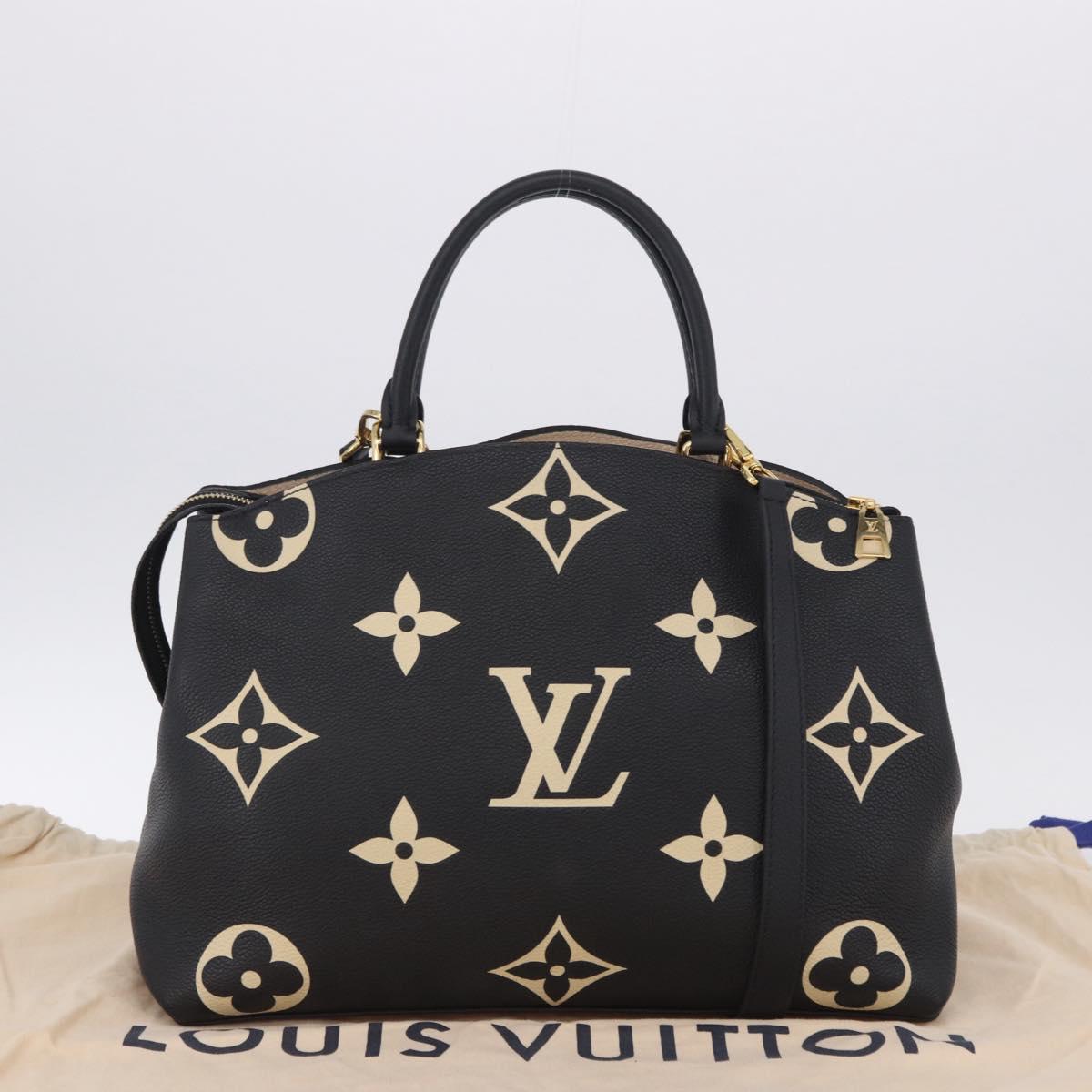 LOUIS VUITTON Monogram Empreinte Grand Palais MM Hand Bag M45842 Auth ka6115SAV