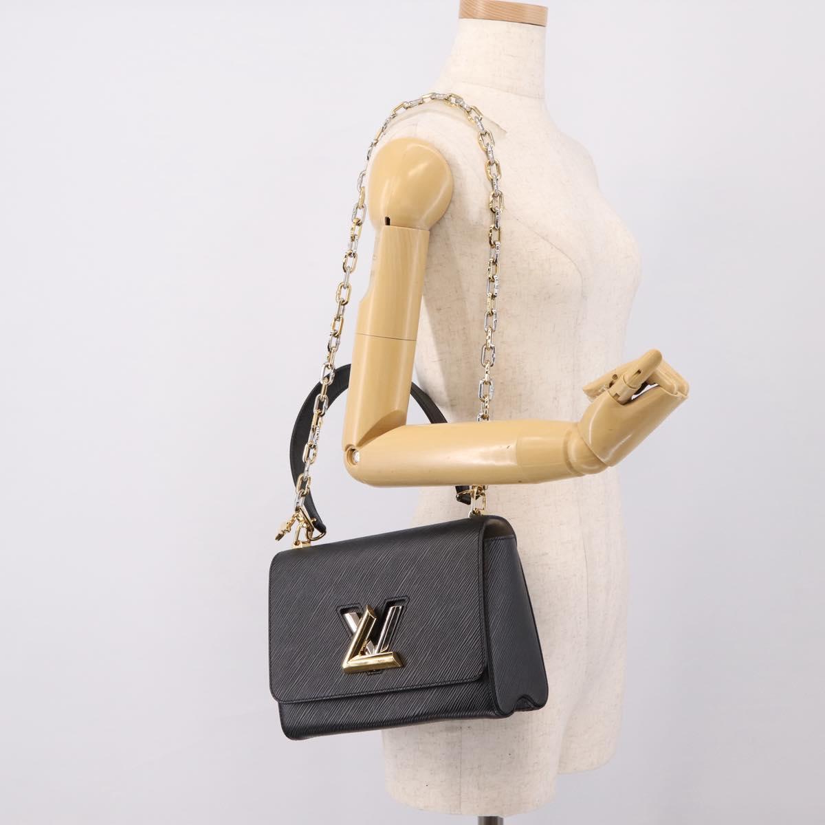 LOUIS VUITTON Epi Twist MM Shoulder Bag Black M21113 LV Auth ka6116SV