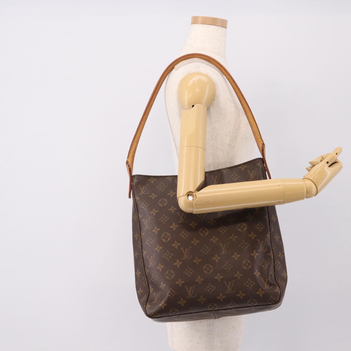 LOUIS VUITTON Monogram Looping GM Shoulder Bag M51145 LV Auth ka6117
