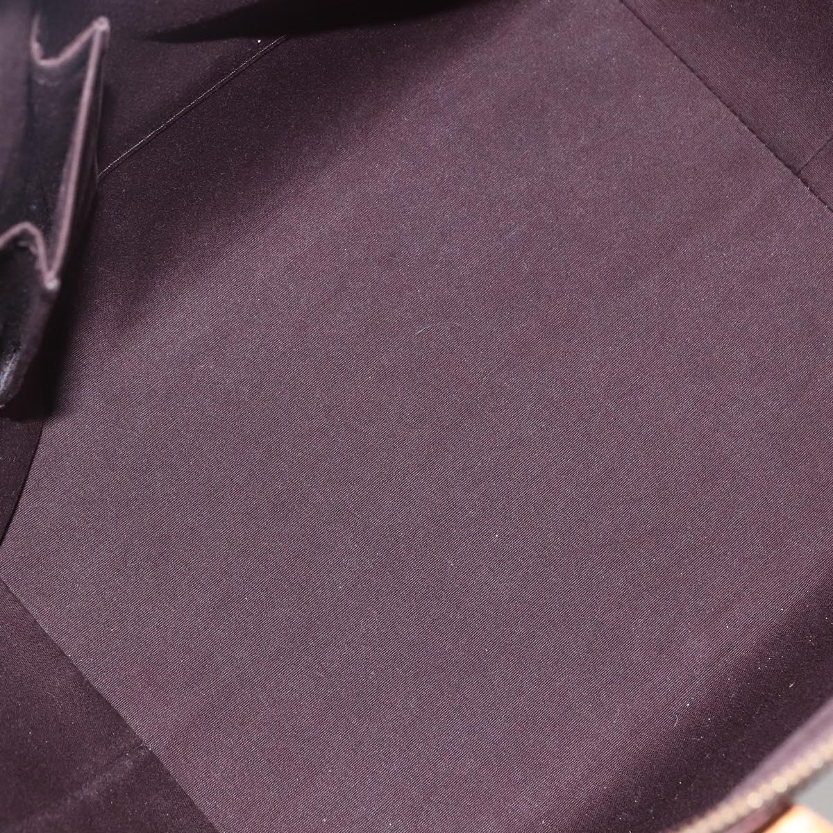 LOUIS VUITTON Monogram Vernis Bellevue GM Tote Bag Amarante M93589 Auth ka612