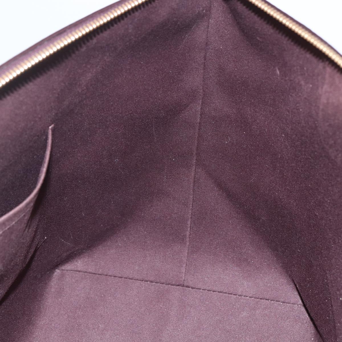 LOUIS VUITTON Monogram Vernis Bellevue GM Tote Bag Amarante M93589 Auth ka612