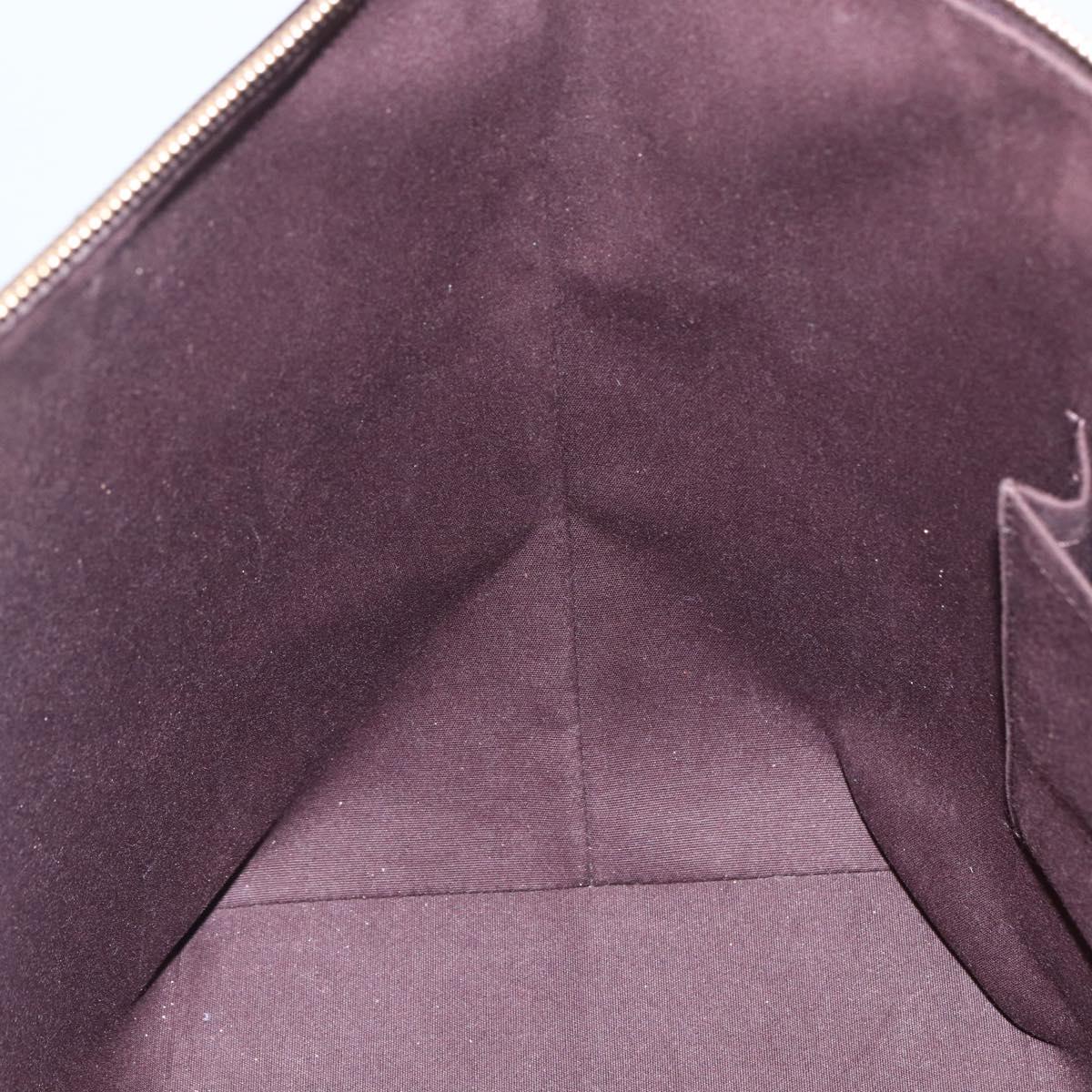 LOUIS VUITTON Monogram Vernis Bellevue GM Tote Bag Amarante M93589 Auth ka612