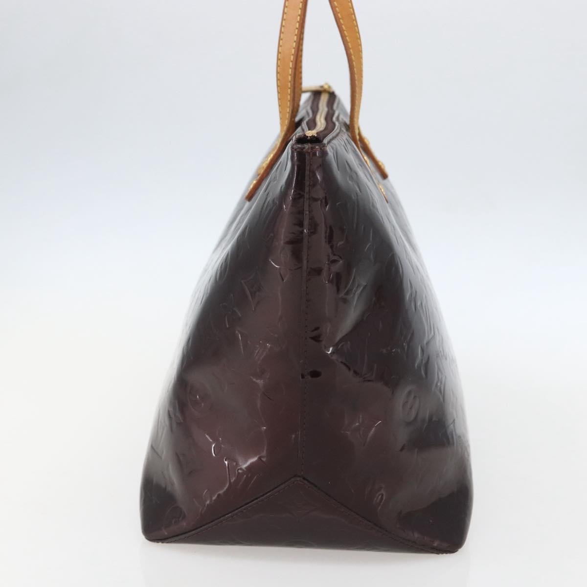 LOUIS VUITTON Monogram Vernis Bellevue GM Tote Bag Amarante M93589 Auth ka612