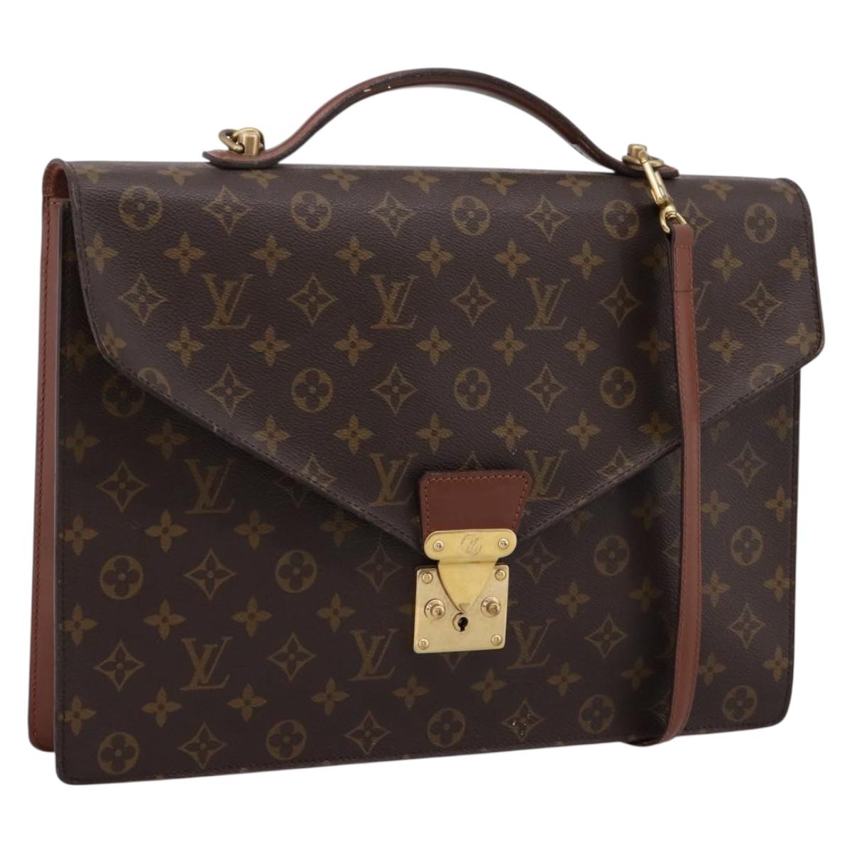 LOUIS VUITTON Monogram Porte Documents Bandouliere Bag M53338 LV Auth ka6120