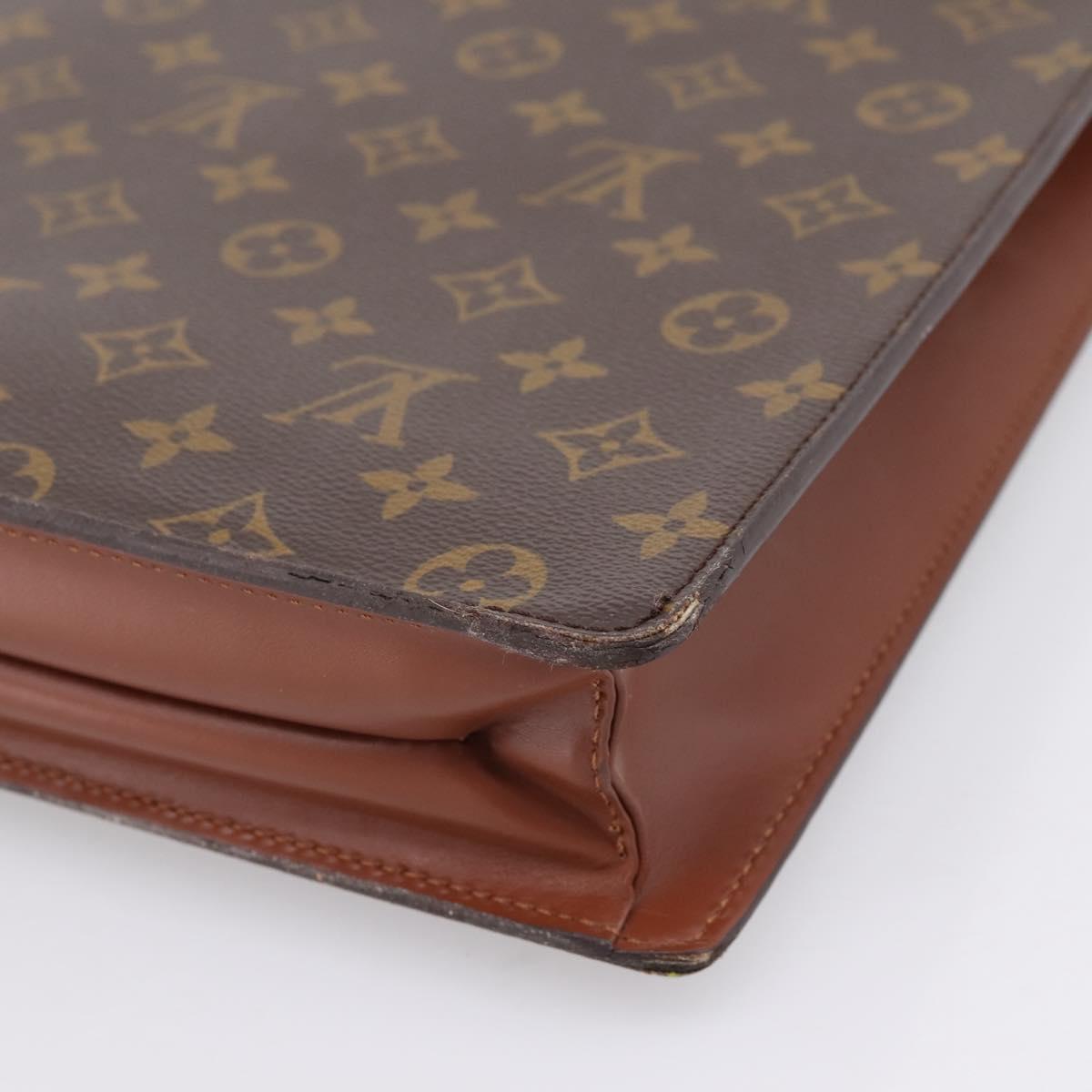LOUIS VUITTON Monogram Porte Documents Bandouliere Bag M53338 LV Auth ka6120