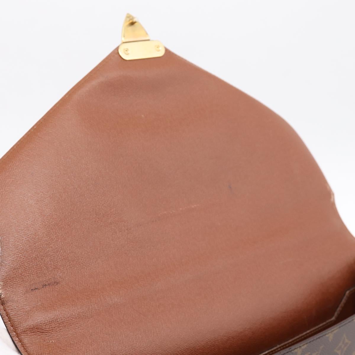 LOUIS VUITTON Monogram Porte Documents Bandouliere Bag M53338 LV Auth ka6120