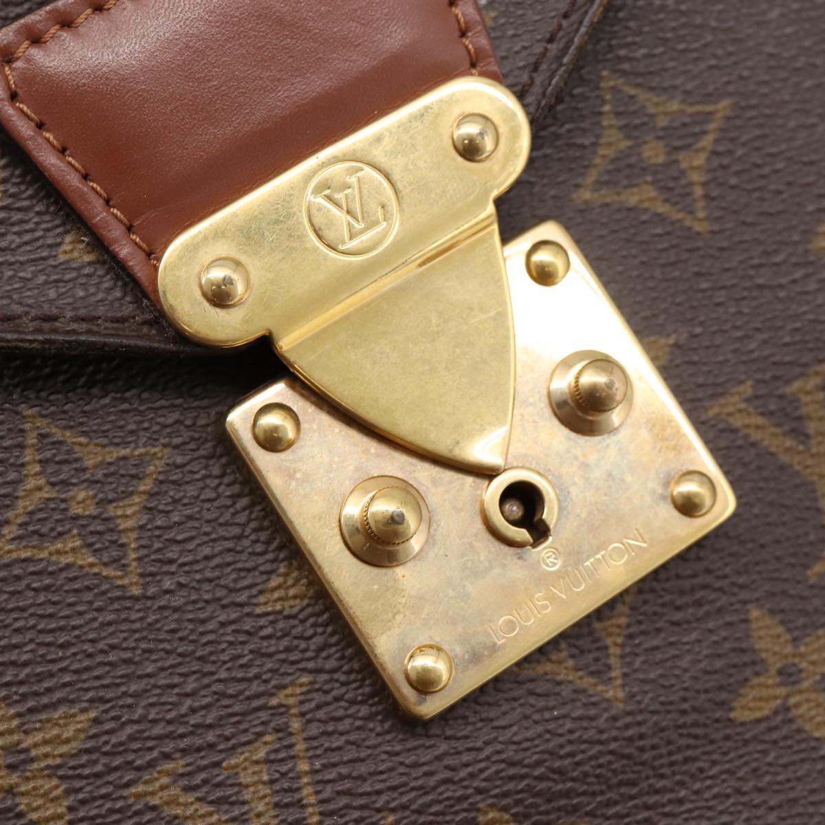 LOUIS VUITTON Monogram Porte Documents Bandouliere Bag M53338 LV Auth ka6120