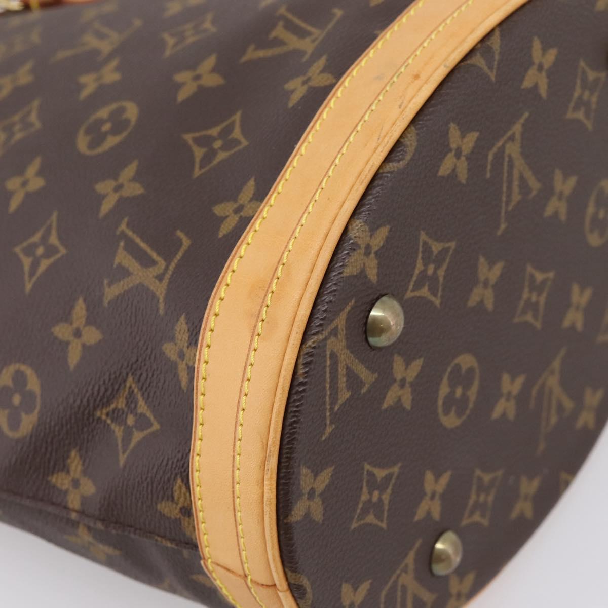 LOUIS VUITTON Monogram Bucket PM Shoulder Bag M42238 LV Auth ka6122