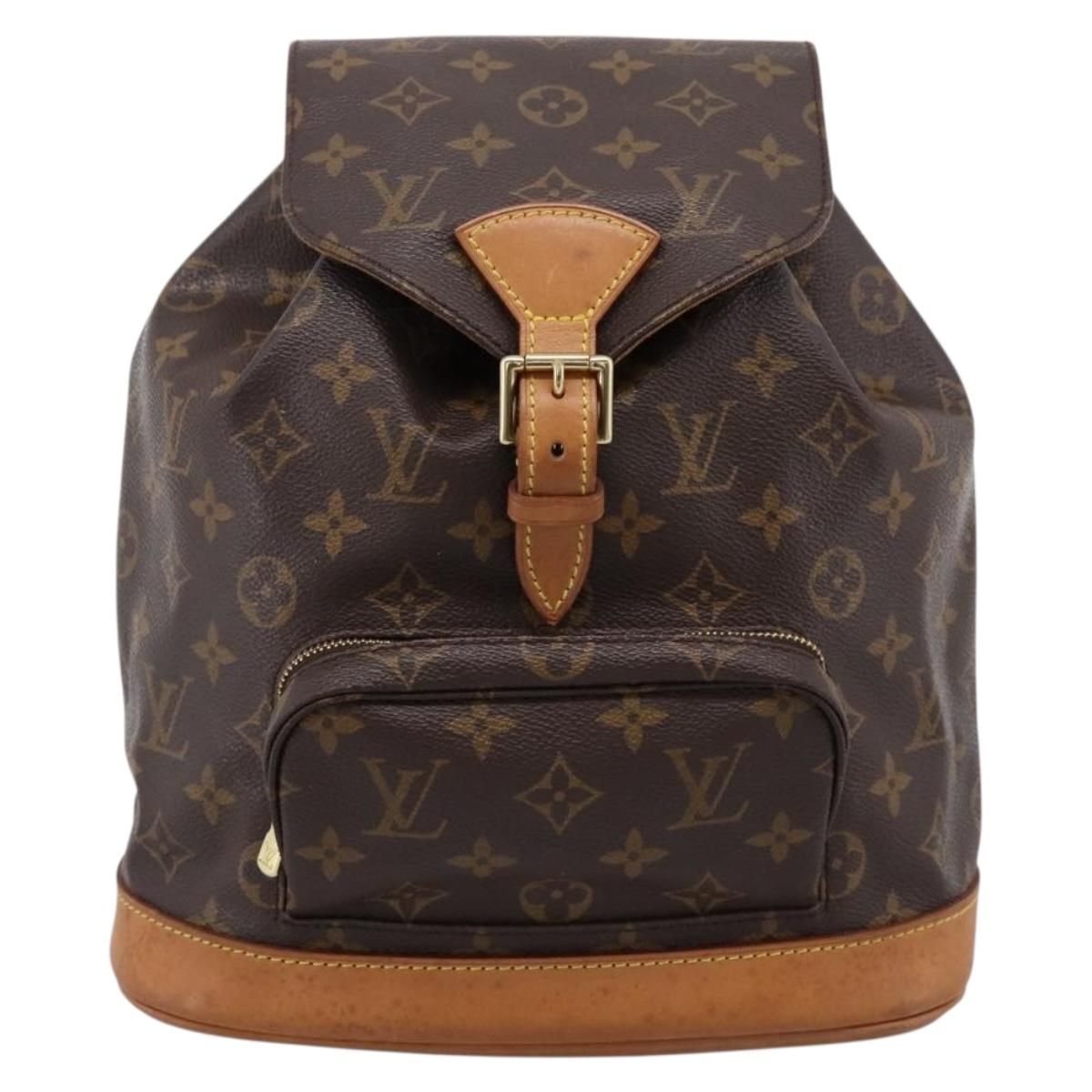 LOUIS VUITTON Monogram Montsouris MM Backpack M51136 LV Auth ka6125A