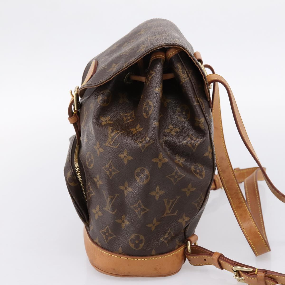 LOUIS VUITTON Monogram Montsouris MM Backpack M51136 LV Auth ka6125A