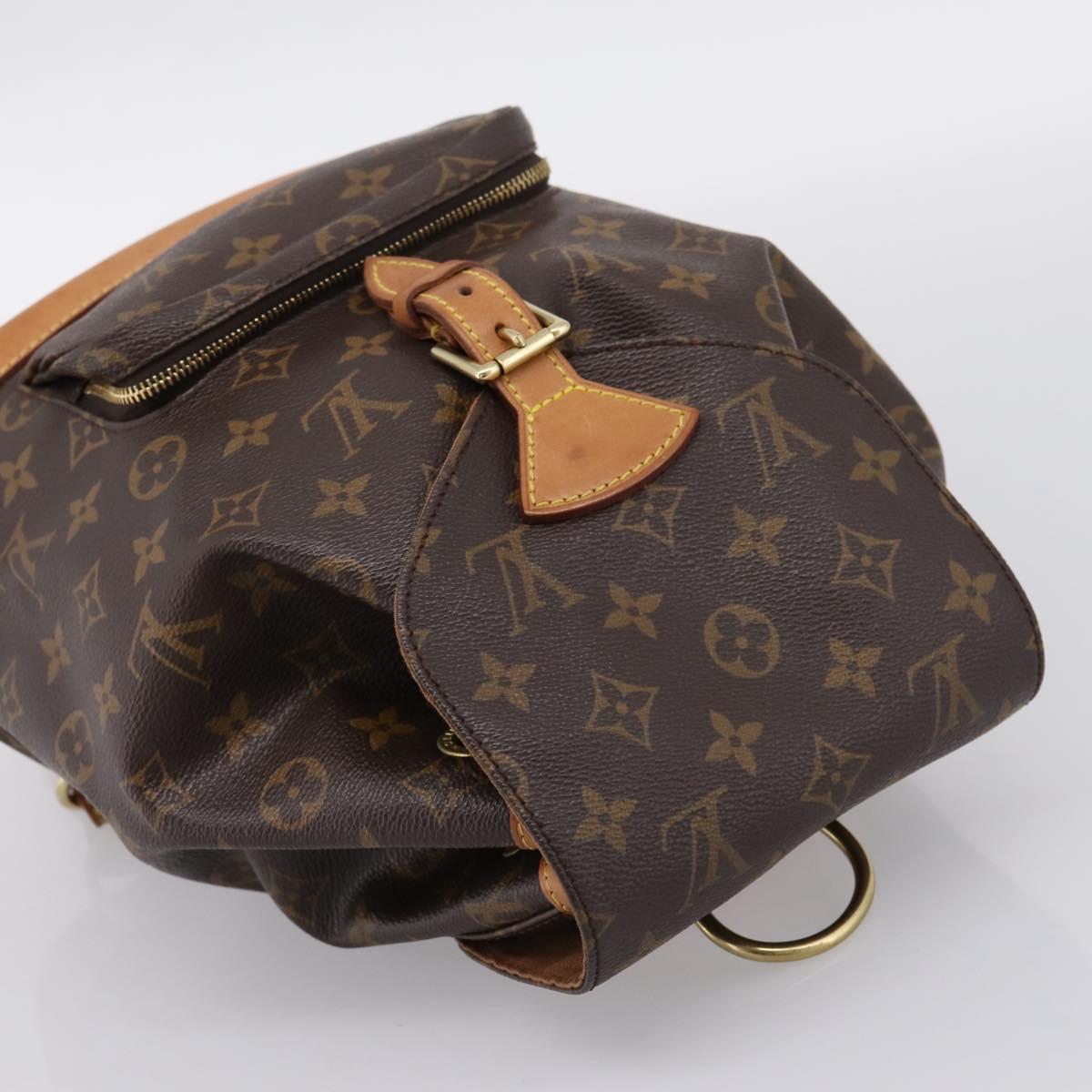 LOUIS VUITTON Monogram Montsouris MM Backpack M51136 LV Auth ka6125A