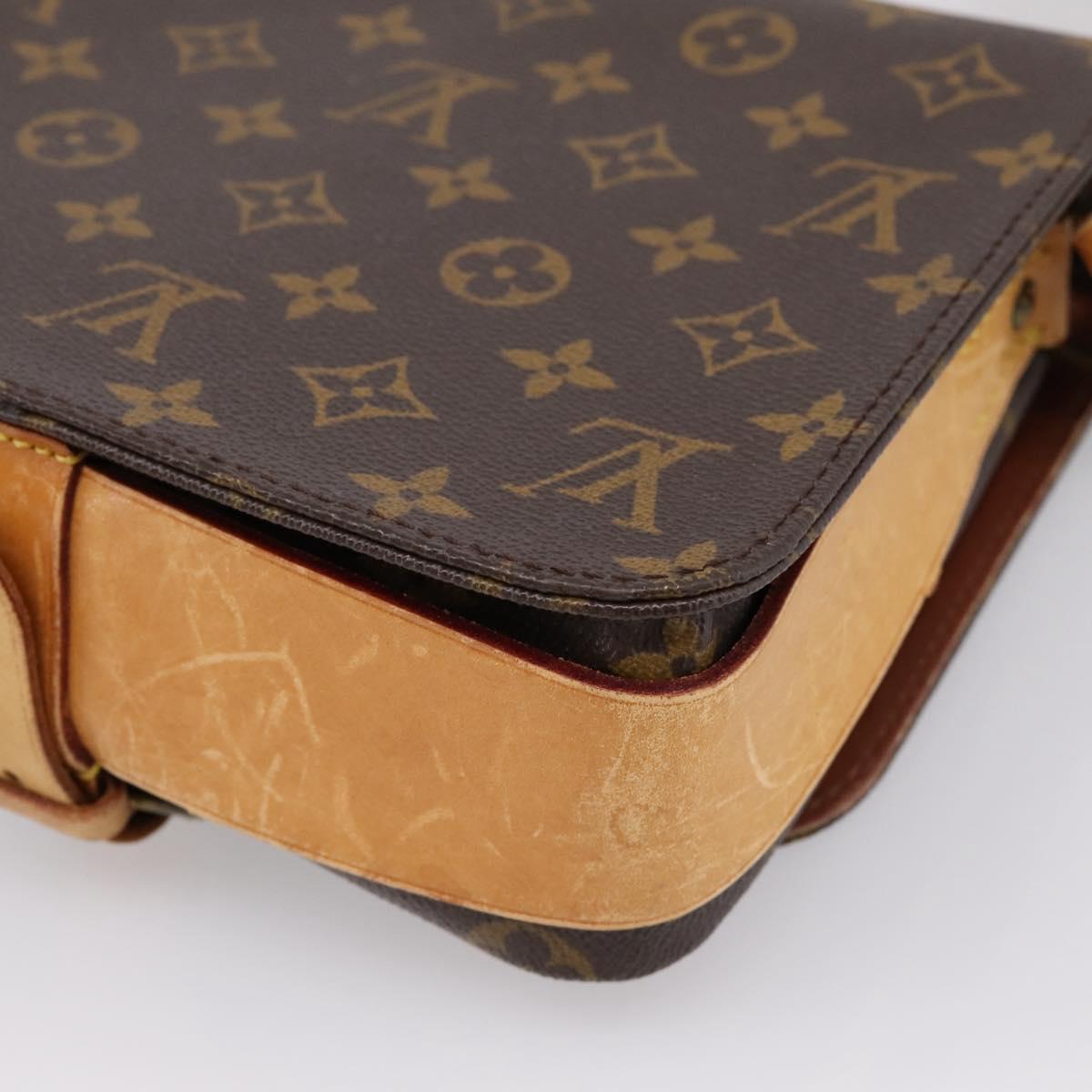 LOUIS VUITTON Monogram Cartouchiere MM Shoulder Bag M51253 LV Auth ka6130
