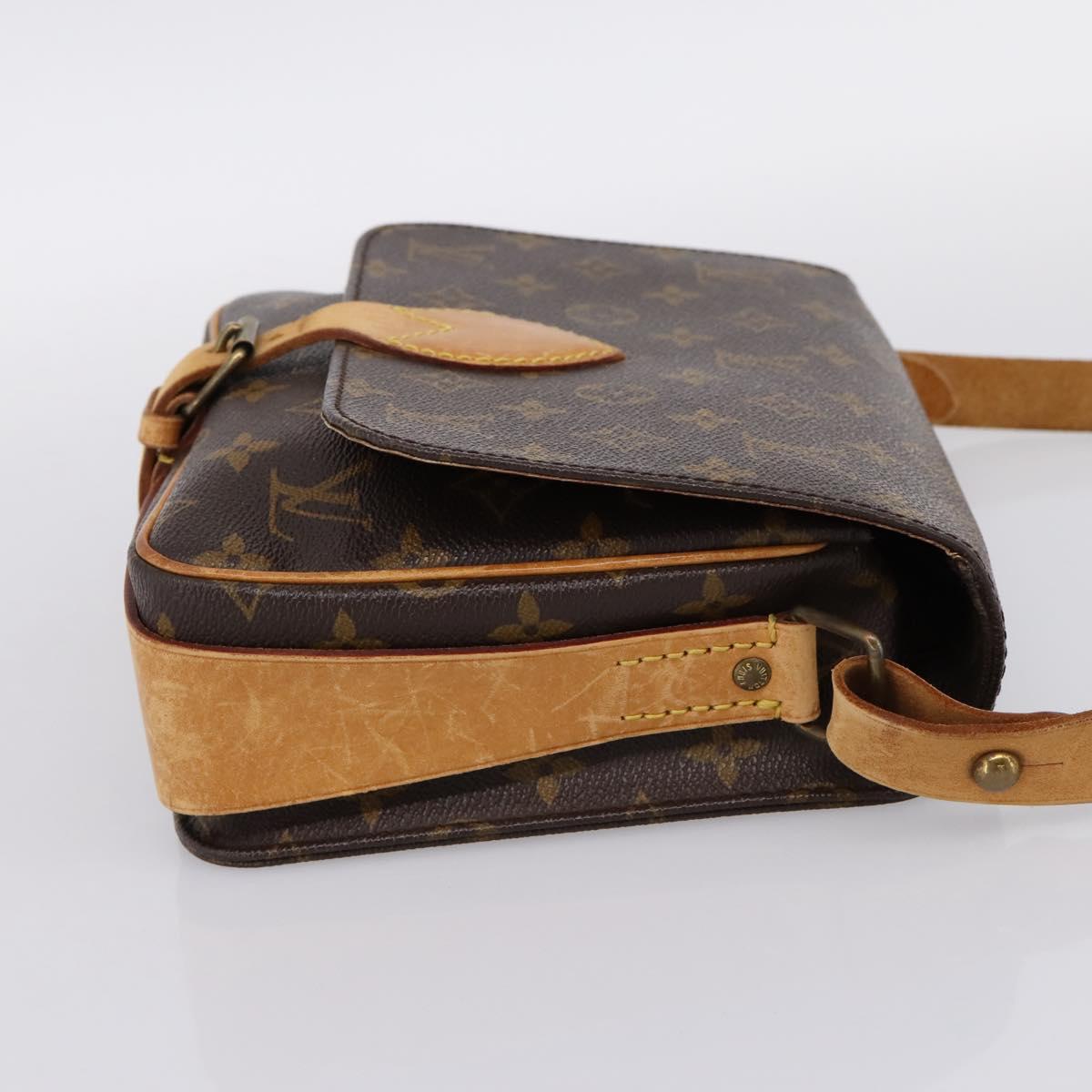 LOUIS VUITTON Monogram Cartouchiere MM Shoulder Bag M51253 LV Auth ka6130