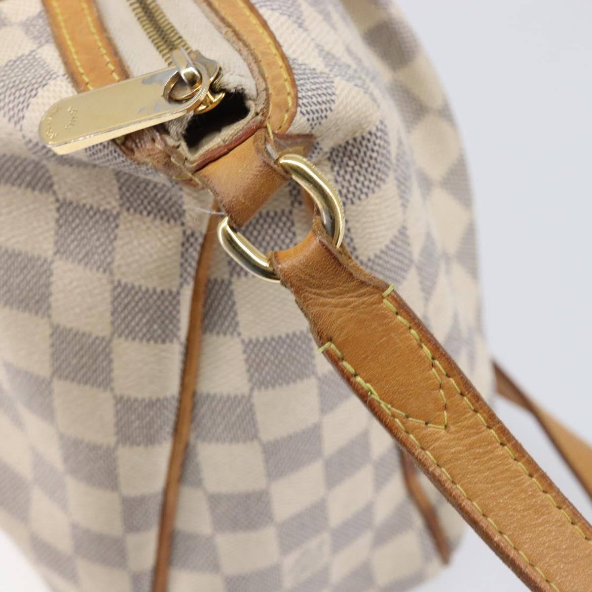 LOUIS VUITTON Damier Azur Siracusa MM Shoulder Bag N41112 LV Auth ka6133