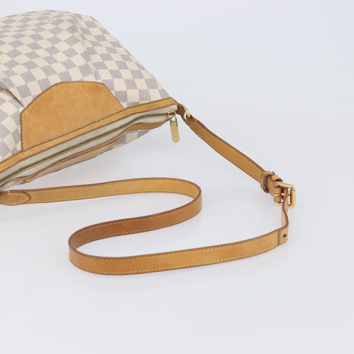 LOUIS VUITTON Damier Azur Siracusa MM Shoulder Bag N41112 LV Auth ka6133