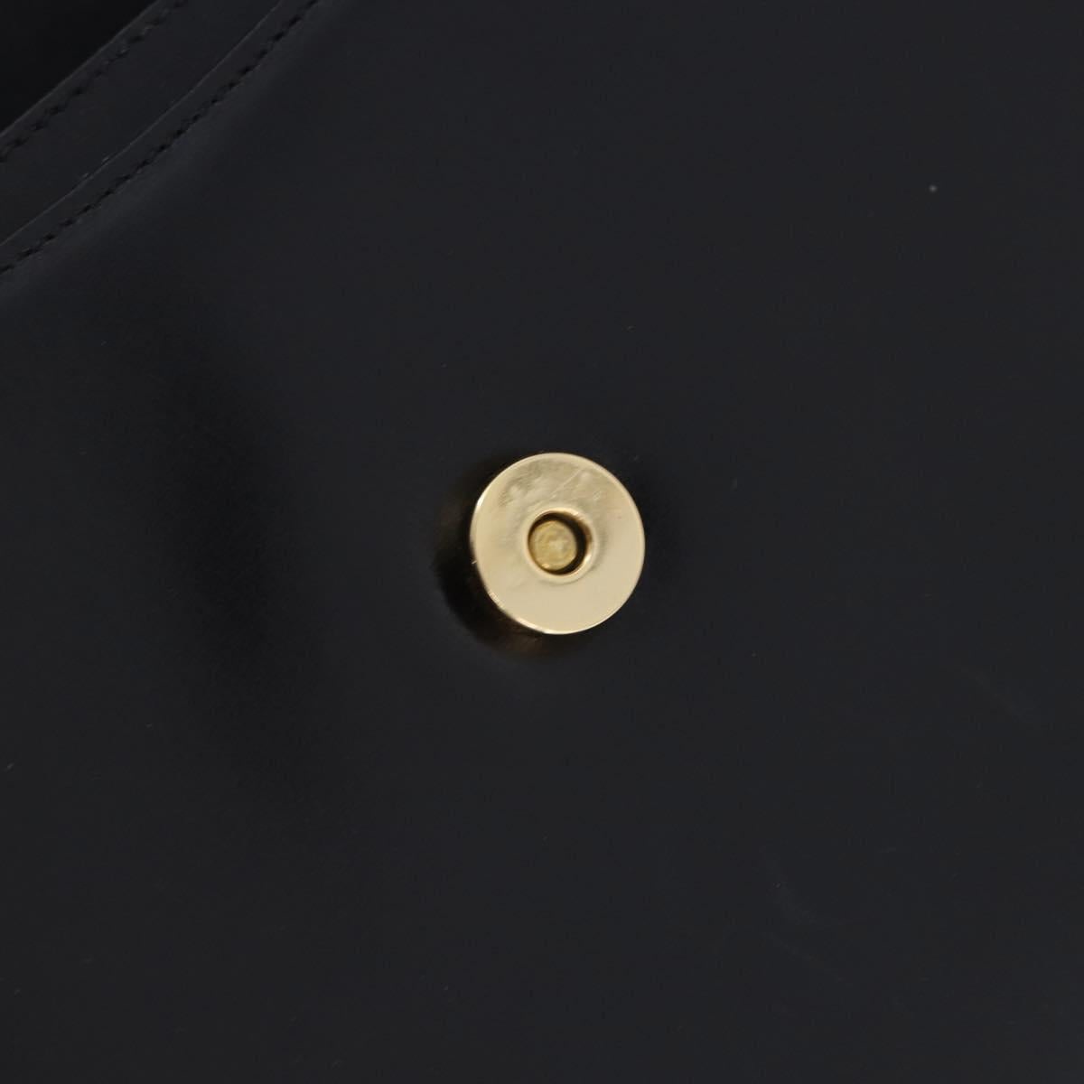 GUCCI GG Shoulder Bag Leather Black Gold Tone 14 001 5519 Auth ka6135