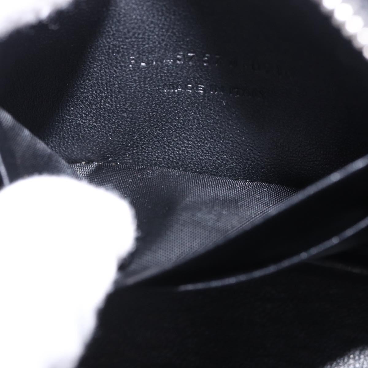 SAINT LAURENT Shoulder Bag Leather Black Silver 457574 Auth ka6144M