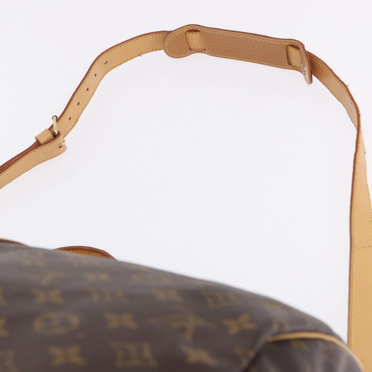LOUIS VUITTON Monogram Keepall Bandouliere 55 Boston Bag M41414 LV Auth ka6148