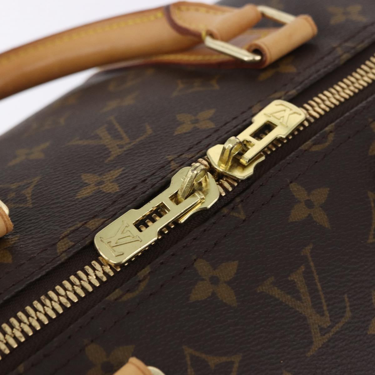 LOUIS VUITTON Monogram Keepall Bandouliere 55 Boston Bag M41414 LV Auth ka6148