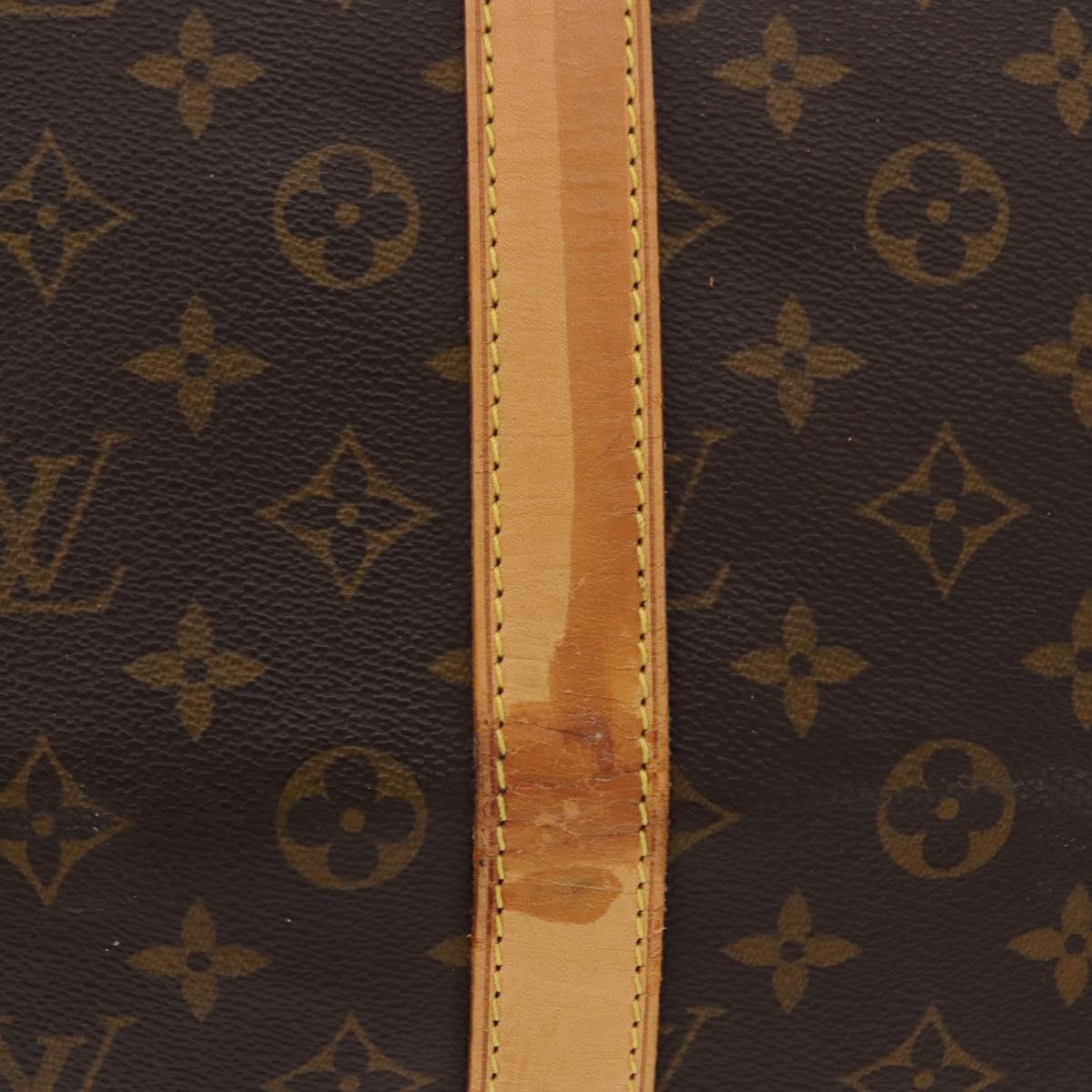 LOUIS VUITTON Monogram Keepall Bandouliere 55 Boston Bag M41414 LV Auth ka6148