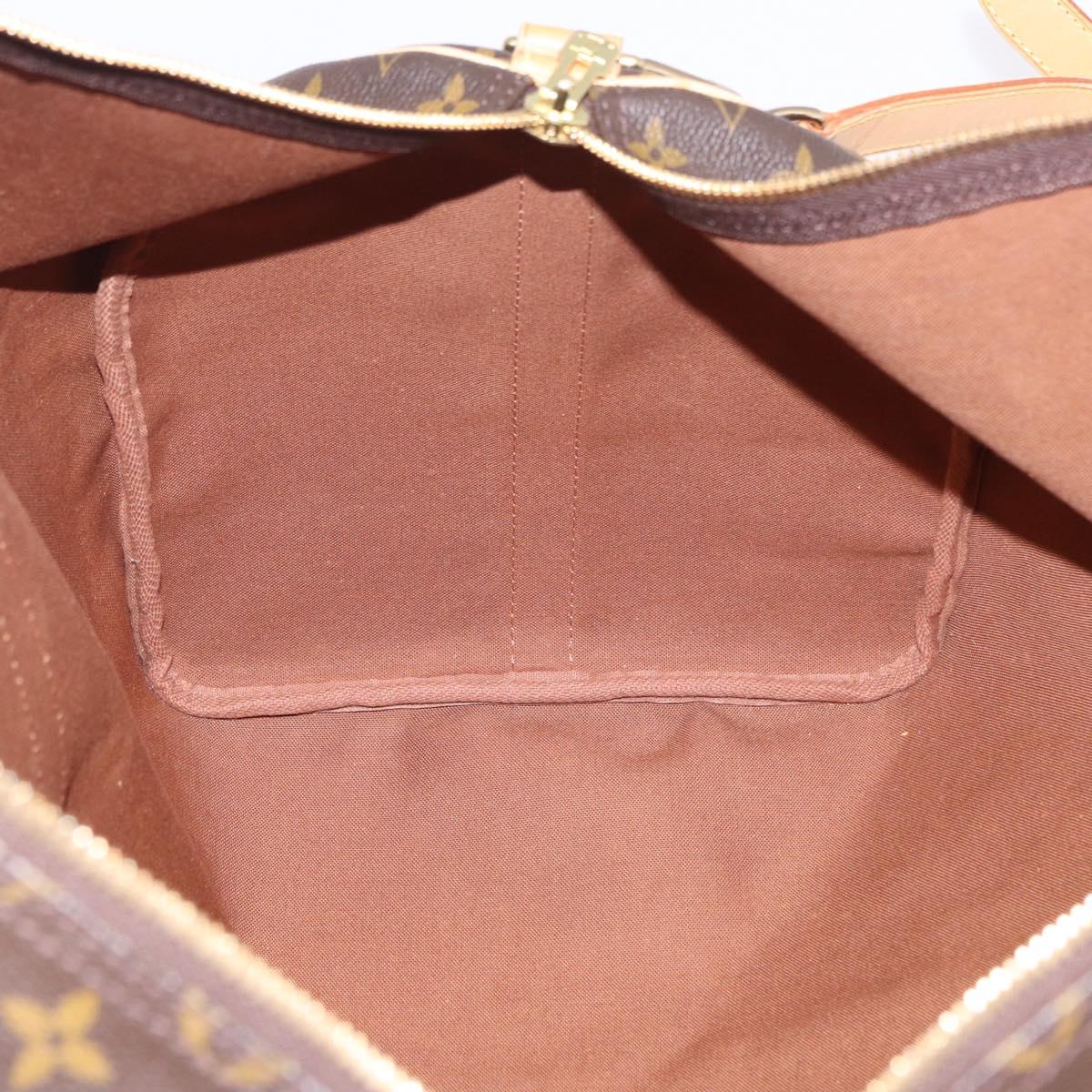 LOUIS VUITTON Monogram Keepall Bandouliere 55 Boston Bag M41414 LV Auth ka6148