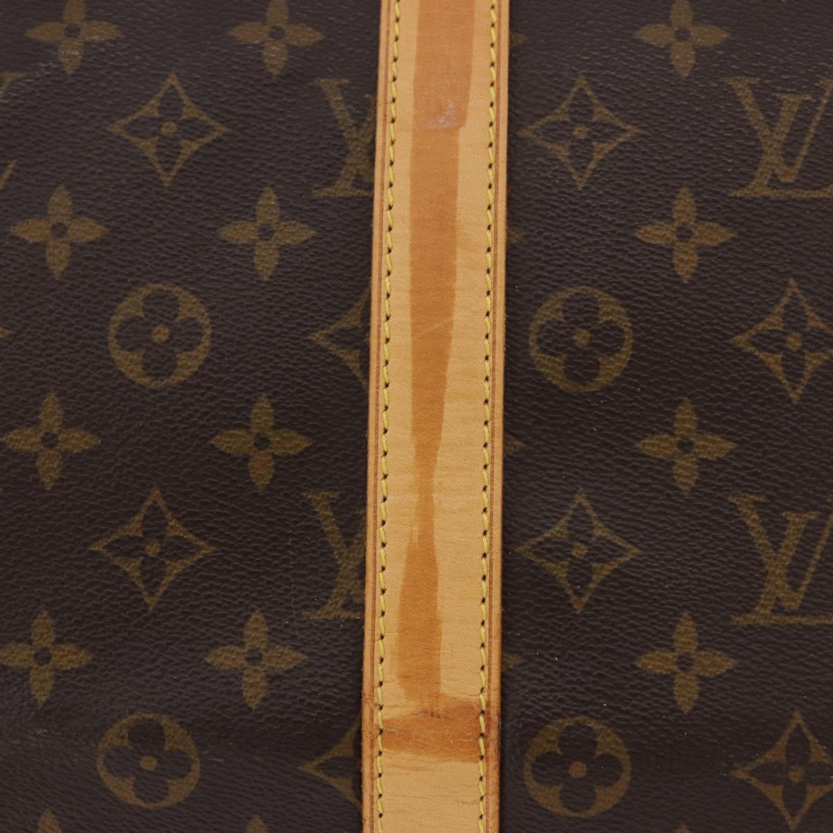 LOUIS VUITTON Monogram Keepall Bandouliere 55 Boston Bag M41414 LV Auth ka6148