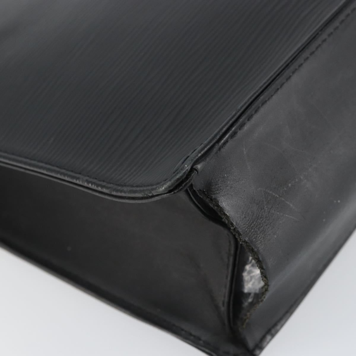 LOUIS VUITTON Epi Sac Plat PM Hand Bag Black M58658 LV Auth ka615