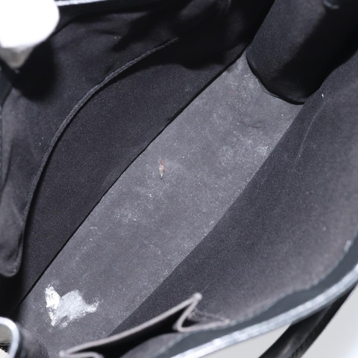 LOUIS VUITTON Epi Sac Plat PM Hand Bag Black M58658 LV Auth ka615