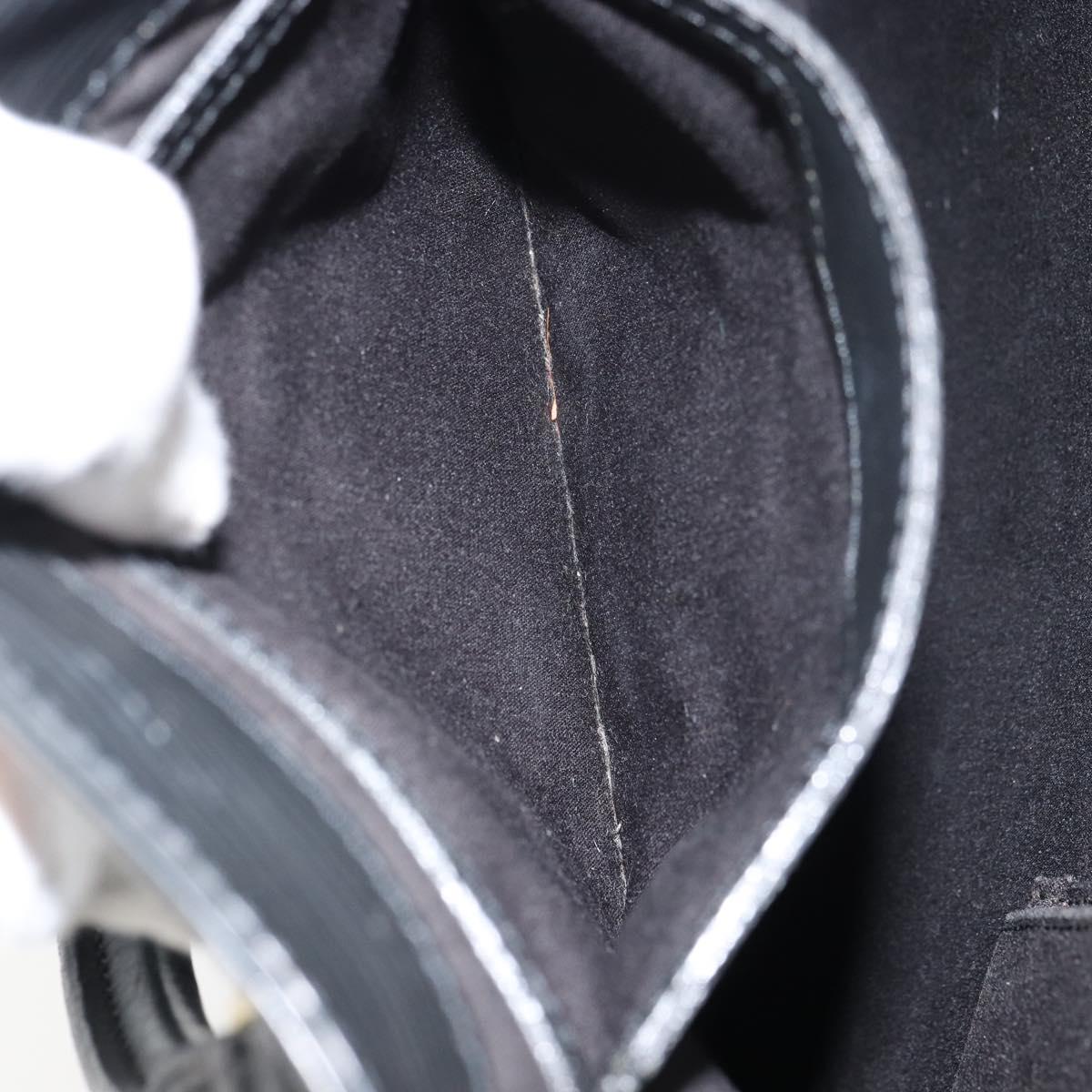 LOUIS VUITTON Epi Sac Plat PM Hand Bag Black M58658 LV Auth ka615