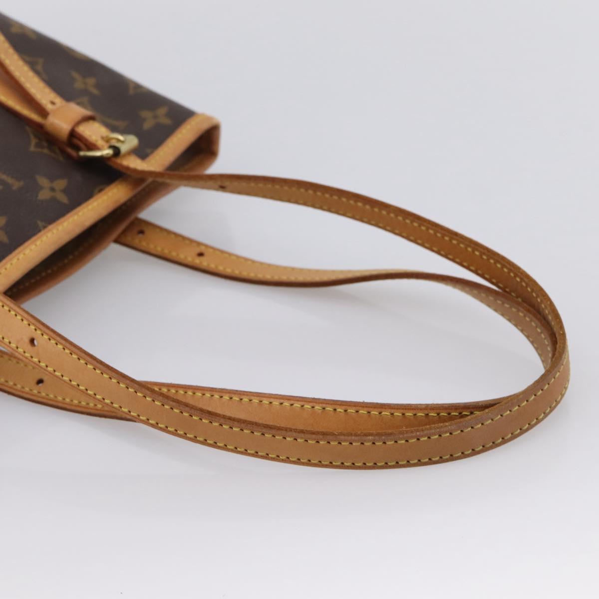 LOUIS VUITTON Monogram Bucket PM Shoulder Bag M42238 LV Auth ka6150